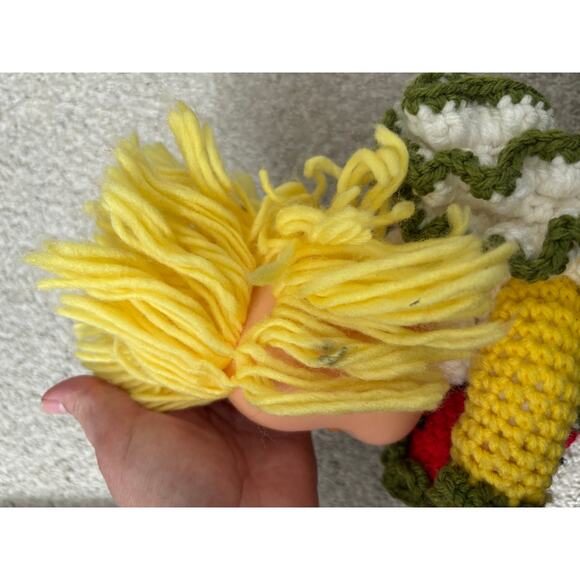 Vintage Strawberry Shortcake Hand Knitted Crochet Doll - Picture 7 of 7